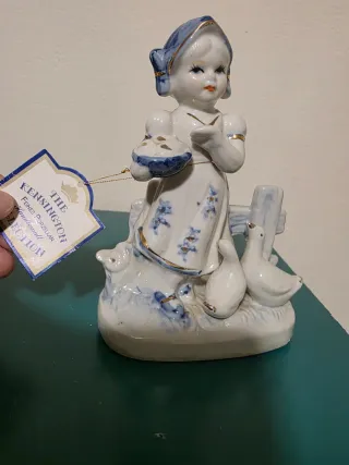 Porcellana Bambina Nutre Anatre Vintage