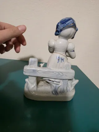 Porcellana Bambina Nutre Anatre Vintage