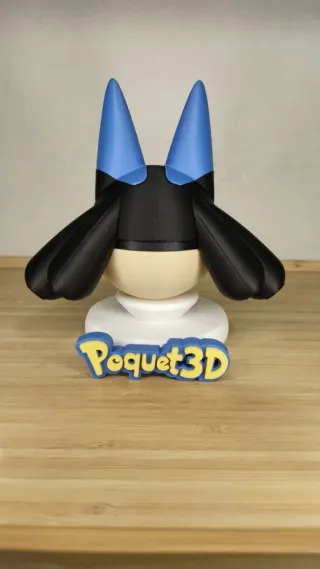 Figura Lucario Pokeball 3D Coleccionismo