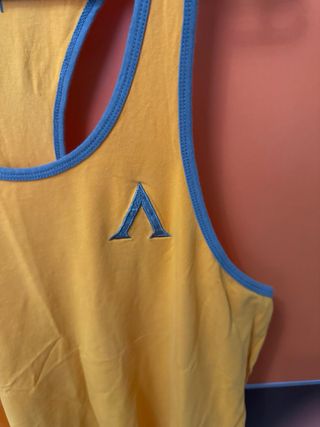 Camiseta tirantes AgonGym L amarilla