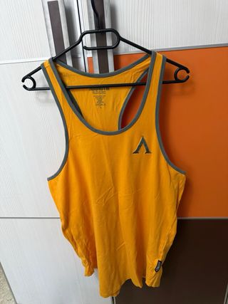 Camiseta tirantes AgonGym L amarilla