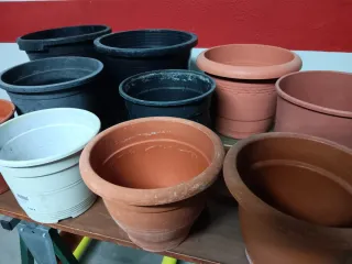 Lote Macetas Plástico Varias