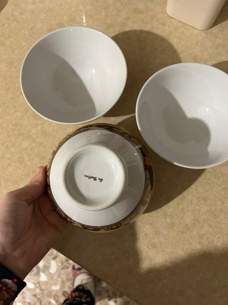 Set 3 Ciotole Ceramica Animali Savana