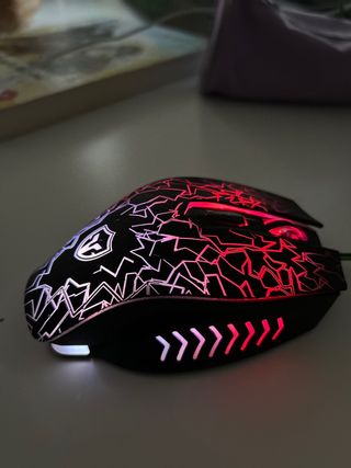 Ratón Gaming Negro y Verde