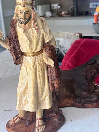 Belén antiguo - sin el Niño Jesús 30 cm