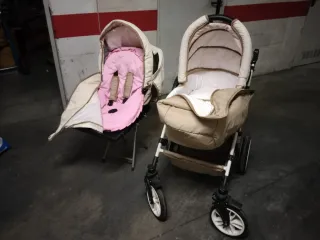 Carrito de bebé y sillita de paseo