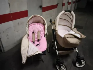 Carrito de bebé y sillita de paseo