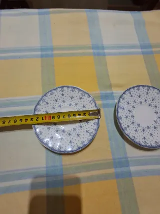 2Platos Café La Cartuja Flor de Lis