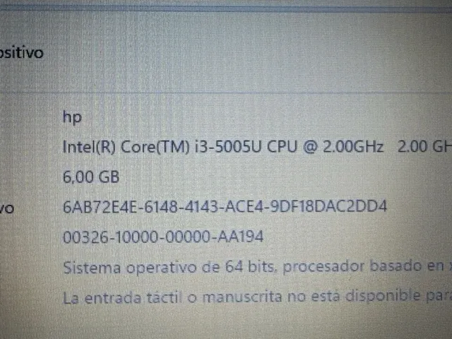 Portátil HP 15-AC134ns Blanco