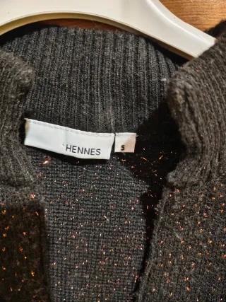 Chaqueta Hennes fiesta negra y dorada
