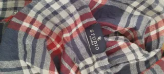 Pañuelo Foulard Cuadros Azul y Rojo