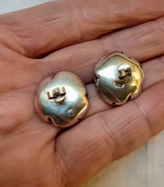 PENDIENTES PLATA DE LEY CON FORMA DE FLOR