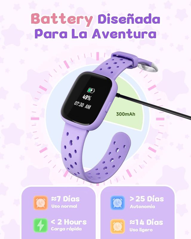 Reloj Inteligente Infantil Morado