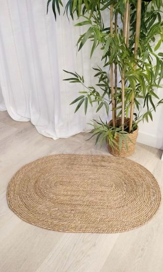 Lote alfombras redondas yute