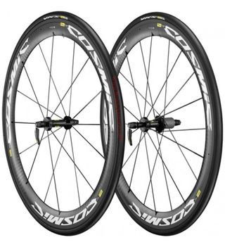 Ruedas Mavic Cosmic Carbono + Zapatas Exalith