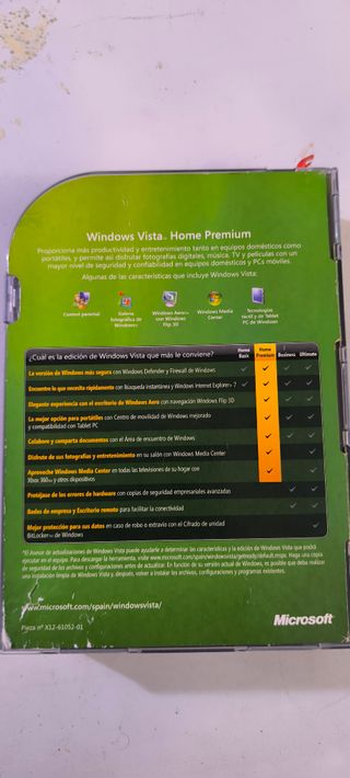 Windows Vista Home Premium DVD