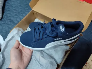 Zapatillas Puma Mujer Azul y Blanco
