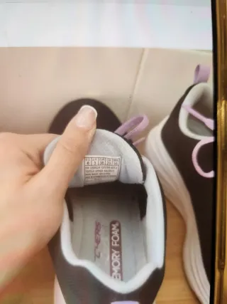 Deportivas Skechers Negro/Morado Talla X