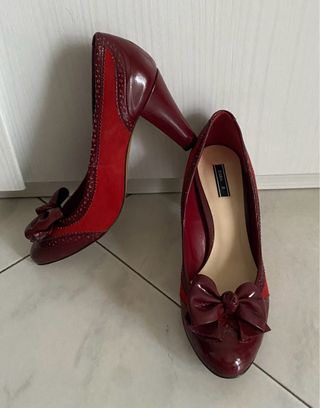 Décolleté Zara rosse n 36