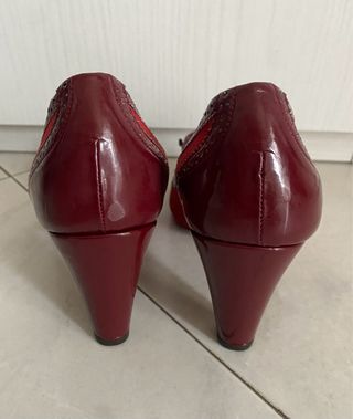 Décolleté Zara rosse n 36