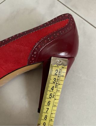 Décolleté Zara rosse n 36