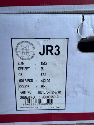 Llantas Japan Racing JR3 Blancas