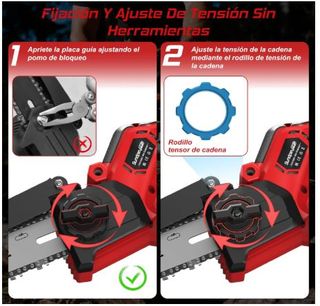 Mini Sierra Eléctrica Inalámbrica 6 y 8