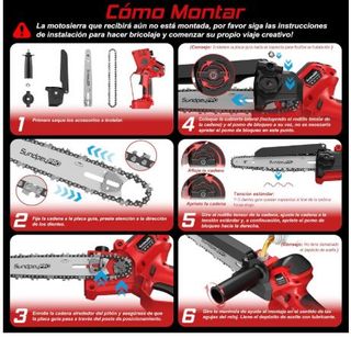 Mini Sierra Eléctrica Inalámbrica 6 y 8