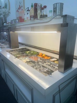 Mesa Fría Buffet 150x75x140cm 4GN 1/1