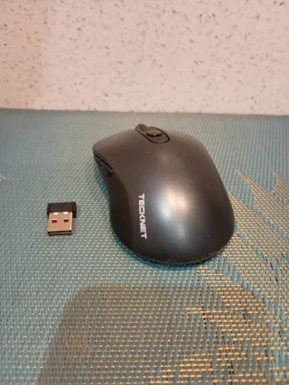 Ratón Inalámbrico TeckNet Negro/Gris