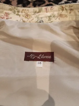 Chaleco floral vintage