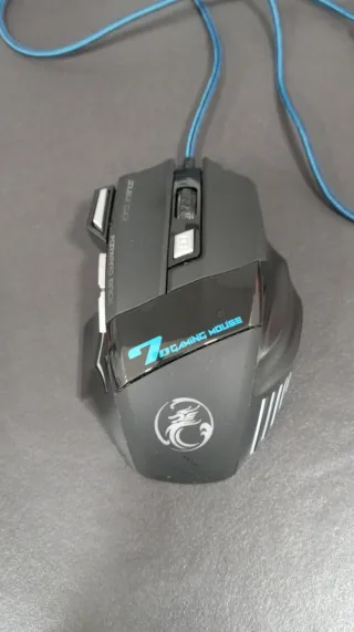 Ratón Gaming 7D con Cable Azul
