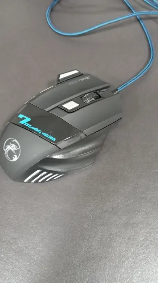 Ratón Gaming 7D con Cable Azul