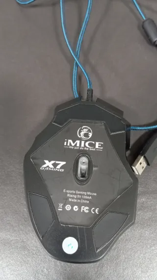 Ratón Gaming 7D con Cable Azul