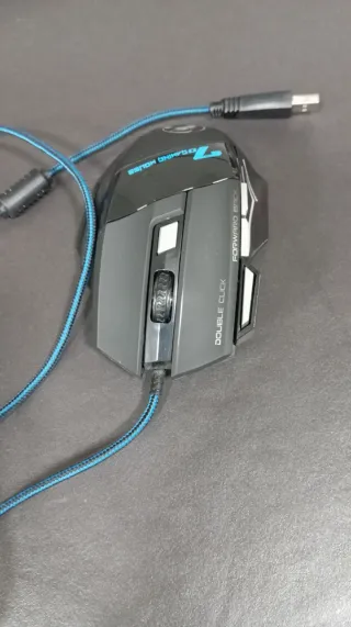 Ratón Gaming 7D con Cable Azul