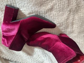 Botines terciopelo burdeos Xti