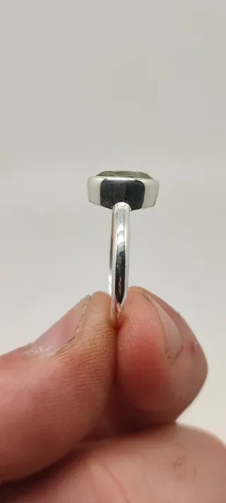 Anillo de Plata y Prasiolita.