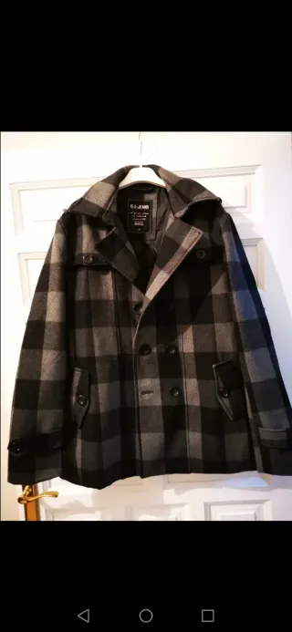 Abrigo cuadros hombre Talla M