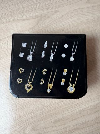 Conjunto Colgantes y Pendientes Eduardo Verde