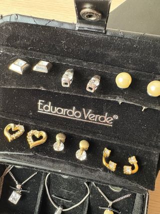 Conjunto Colgantes y Pendientes Eduardo Verde