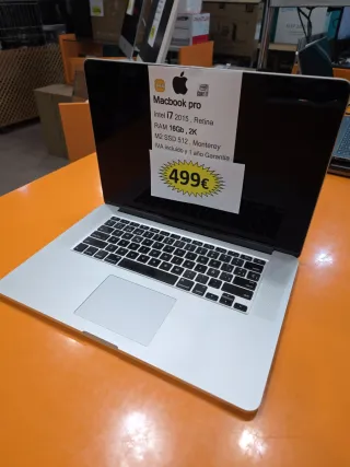 Macbook Pro i7 2015 16GB SSD 512GB