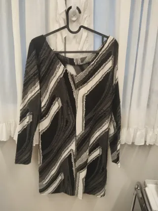 Vestido Smash gris estampado