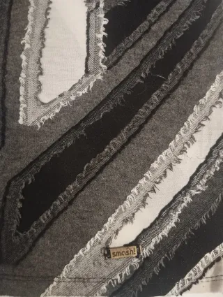 Vestido Smash gris estampado