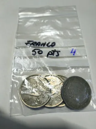 Monedas Franco España      (varias épocas y a