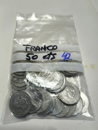 Monedas Franco España      (varias épocas y a
