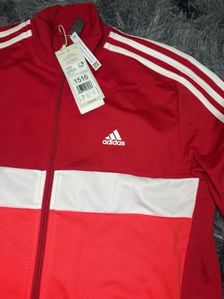 Casaco Adidas AEROREADY Vermelho e Branco Novo