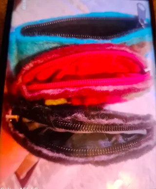 3 portamonete feltro uccellini