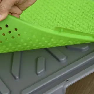 Inodoro para perros con 2 céspedes