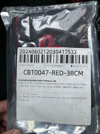 Funda de volante cosida a mano