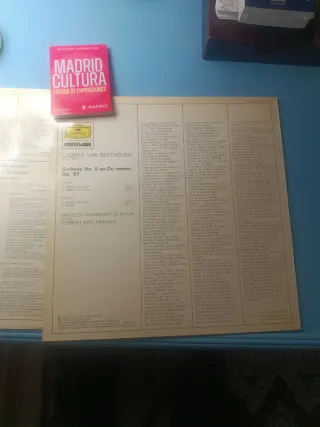 Beethoven SinfoníasNo. 5 y 9 dos LP,s.Karajan